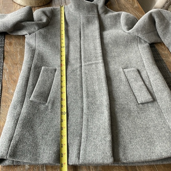 J. Crew Factory Gray Wool Blend Cocoon Coat - Picture 12 of 12